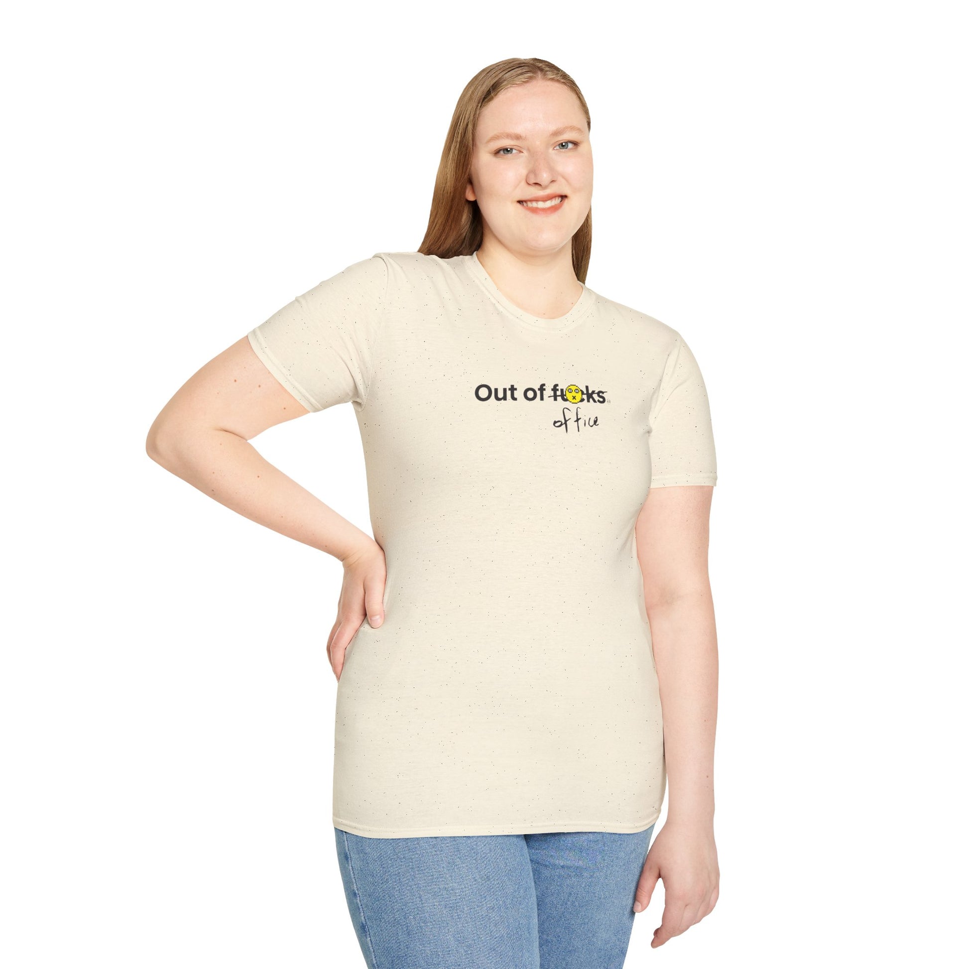 Funny Work Unisex T-Shirt - Out of F***s Design