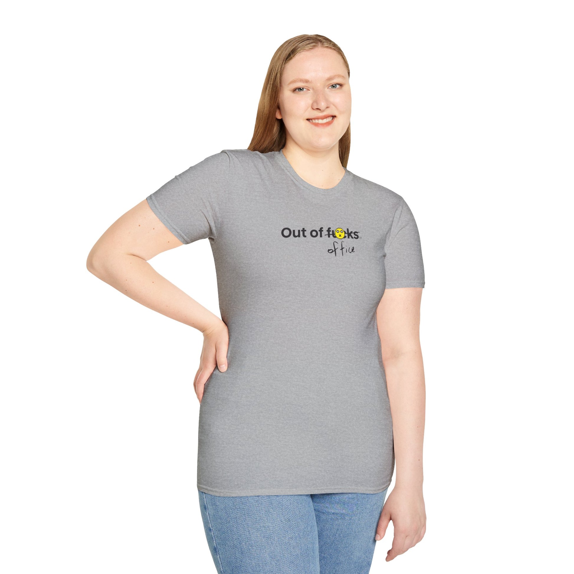 Funny Work Unisex T-Shirt - Out of F***s Design