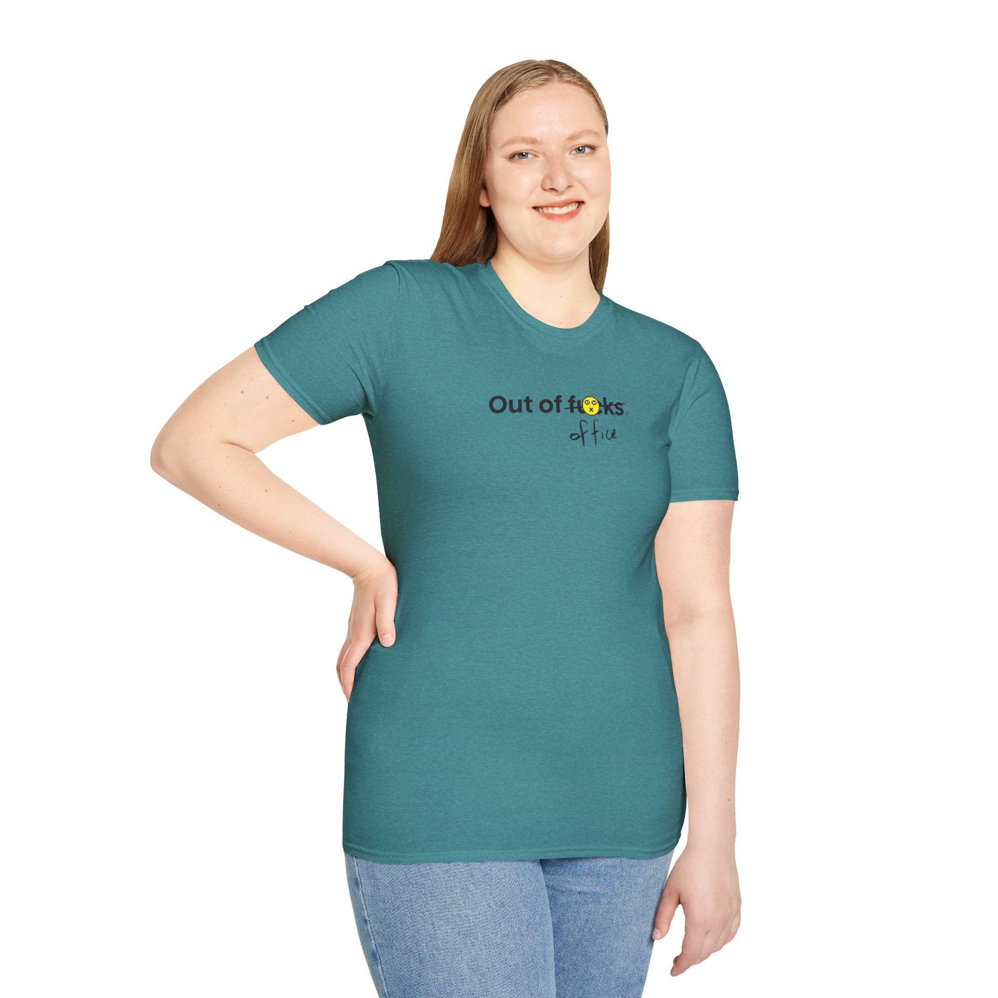 Funny Work Unisex T-Shirt - Out of F***s Design