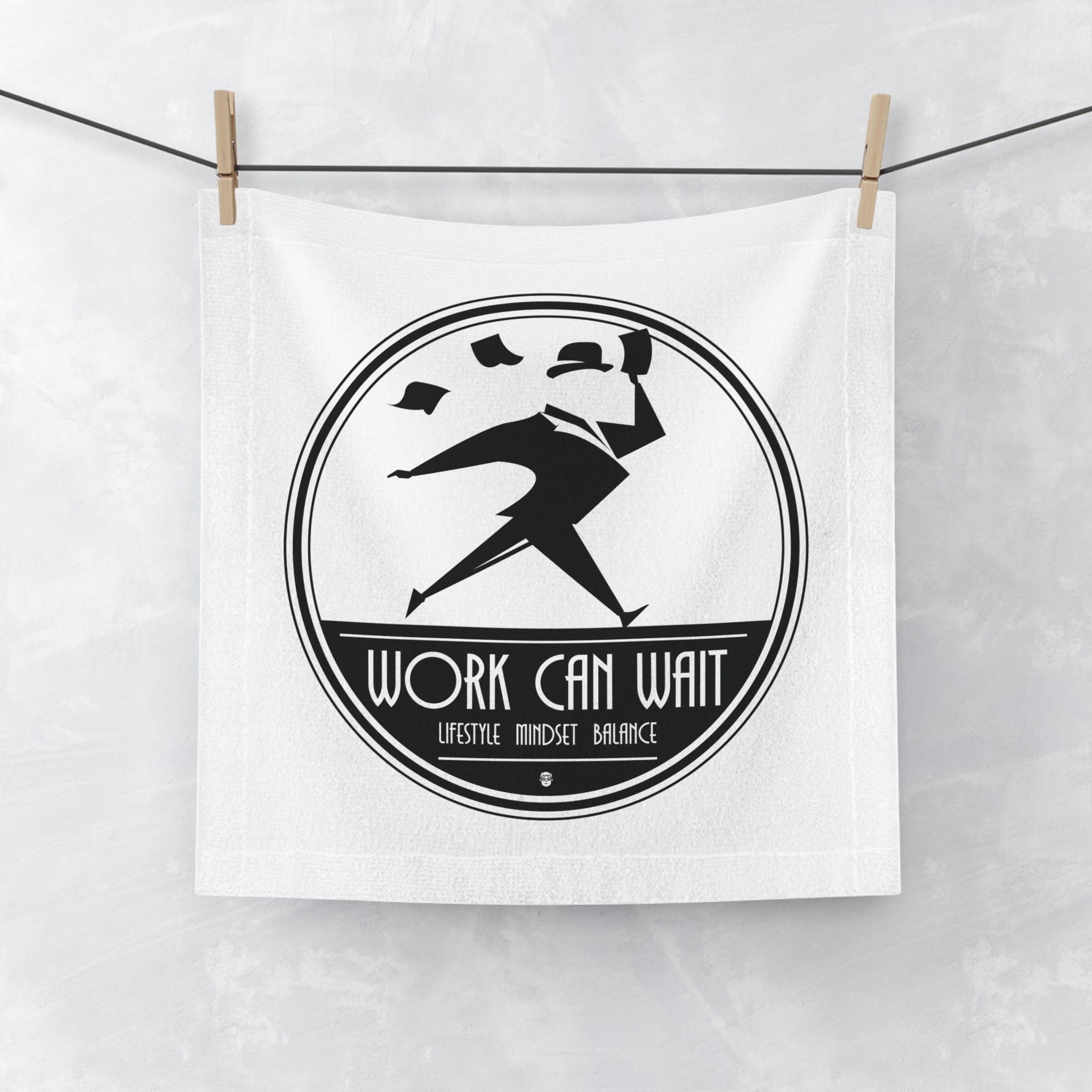 Art Deco Face Towel